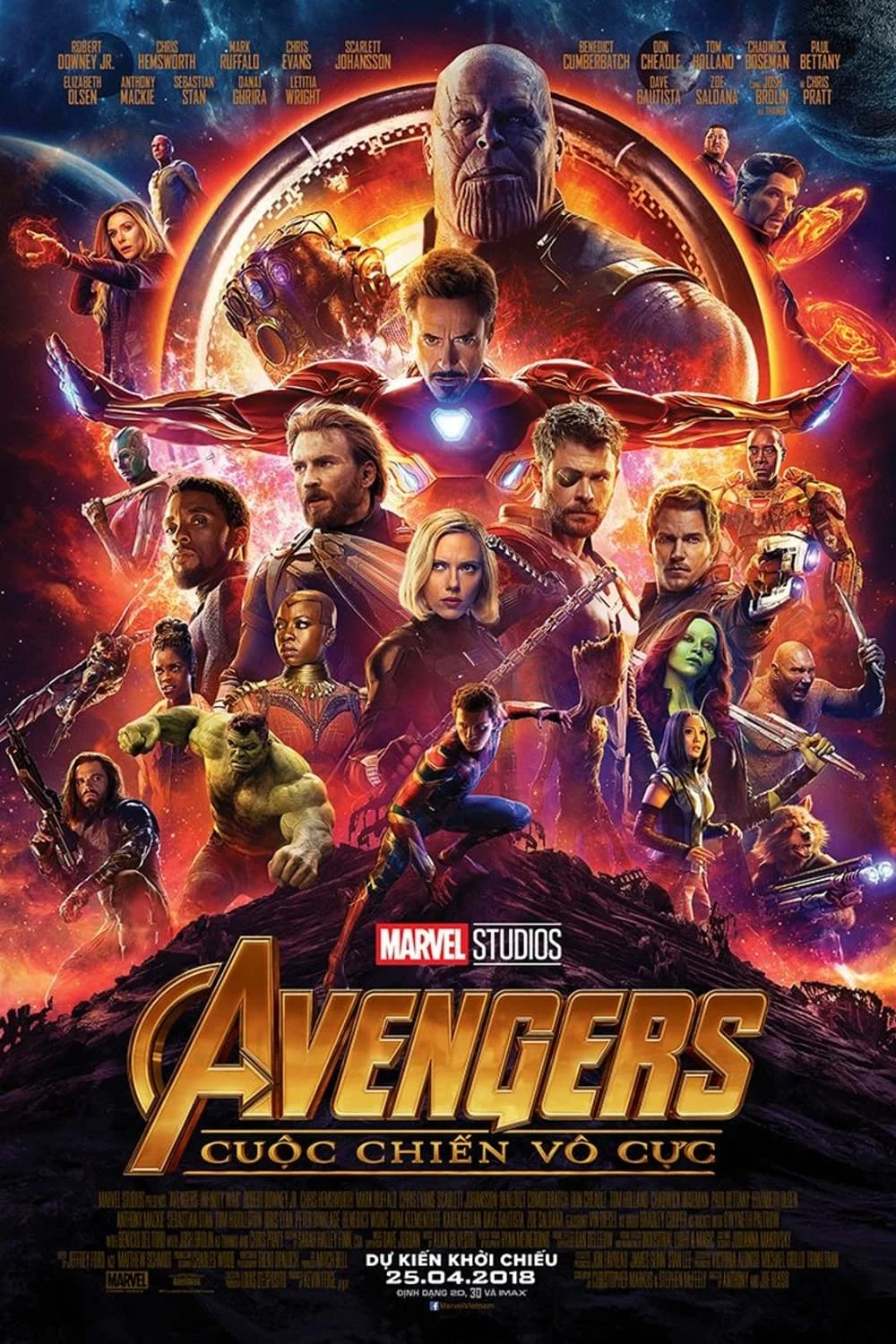 Poster phim Avengers: Cuộc Chiến Vô Cực