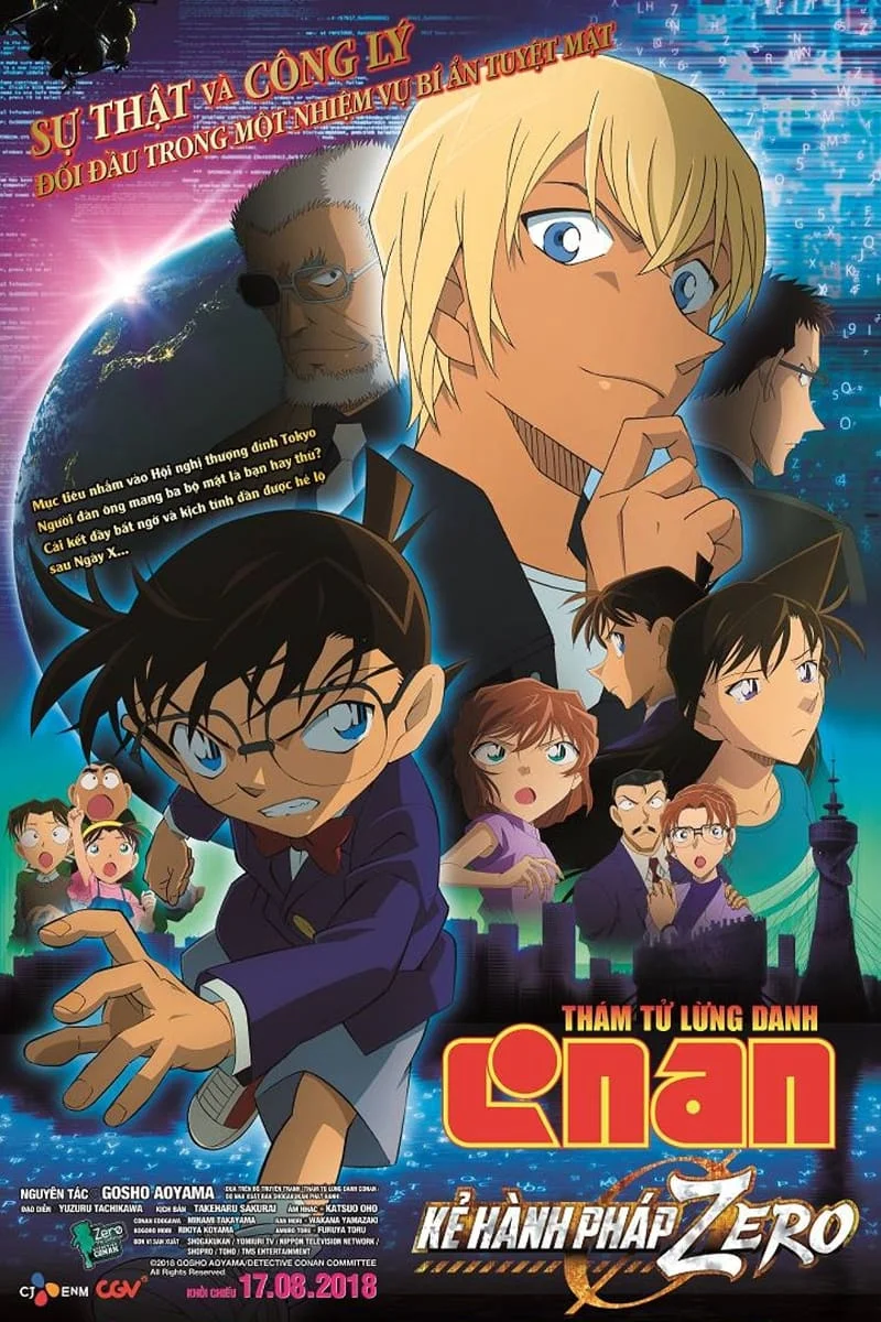 Poster phim Thám Tử Lừng Danh Conan 22: Kẻ Hành Pháp Zero